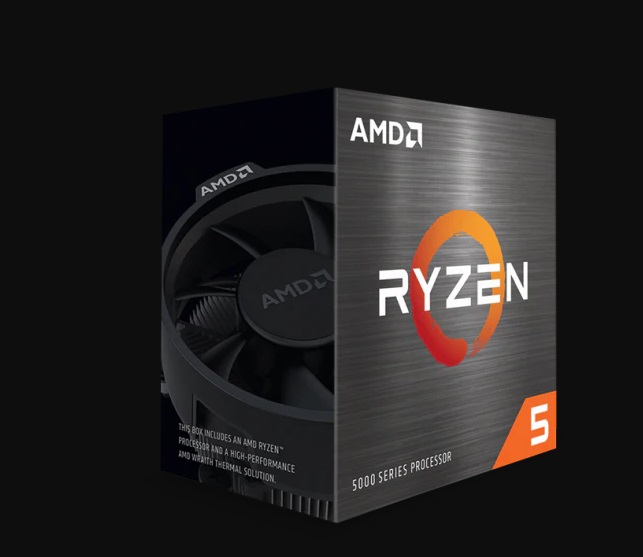  Processor Ryzen 5000 series: Socket AM4, 6 Cores 12 Threads, 3.7GHz Base Clock, 4.6GHz Boost, 3MB L2/32MB L3 Cache, TDP 65W with Wraith Stealth Cooler <b>NO INTEGRATED GRAPHICS</b>  